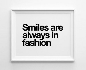 ... design, life quote, smiles are always in fashion on EtsyLife Quotes