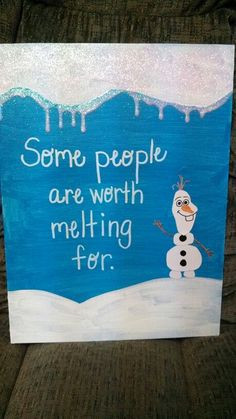 Frozen Canvas, for those friends who are obsessed with Frozen More