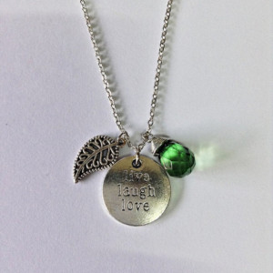 jewels necklace handmade jewelry charm necklace silver necklace quote ...