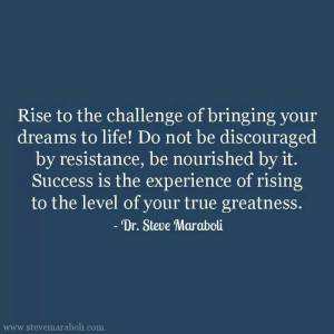 Rise to the challenge