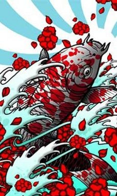 Download Koi Tattoo wallpapers to your cell phone - ed hardy fish