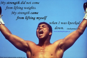... brave to lift ourselves on being knocked down by adversities of life