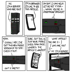 Funny Server Quotes A smartphone and a server get