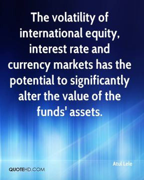 The volatility of international equity, interest rate and currency ...