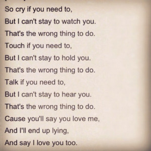 Doing it Wrong by Drake.. Love this song.. so sad though