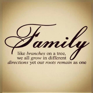 Cute saying for above a family tree. I am thinking maybe painting this ...