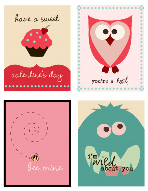 am going to be using these cute free printable Valentine’s Day ...