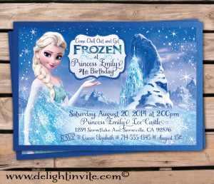 Frozen Birthday Invitations