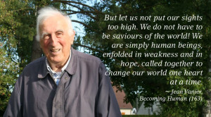 Jean Vanier is pictured here near his home in Trosly, France, 2011