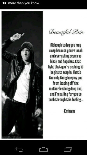 Eminem beautiful pain