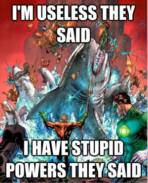 meme water comic Aquaman sharks Green Lantern justice league New 52 ...