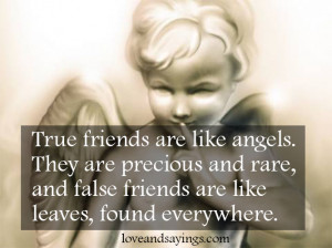 True Friends Are Like Angels
