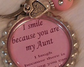 Aunt keychain, Funny quote, Aunt gift, Funny gift