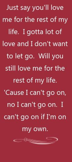 Chicago - Will You Still Love Me - song lyrics, song quotes, songs ...