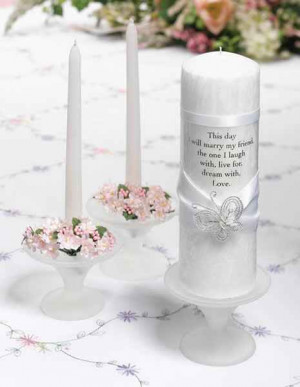 Personalized Wedding Candle