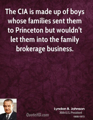 ... families sent them to Princeton but wouldn't let them into the family