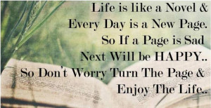 quotes+and+lives++Happy | Turn the page and enjoy the life Happy life ...