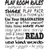 ... Decals- Playroom Rules Quotes-wall art- wall sayings decal- Vinyl