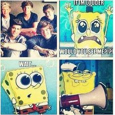 Funny spongebob/ One Direction Picture
