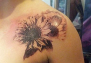 Sunflower Tattoo Thigh...