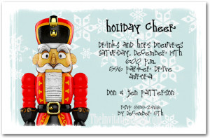 two new nutcracker invitations for the holidays from theinvitationshop ...
