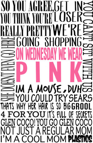 Mean Girls Quotes Art Print