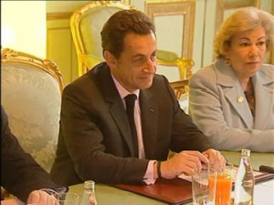 Álvaro Uribe, Bernard Kouchner, Palazzo dell'Eliseo, Nicolas Sarkozy ...