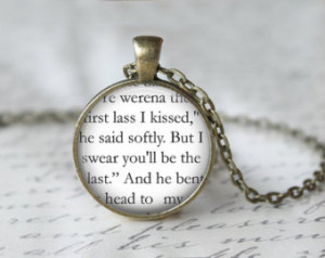 Outlander Jamie Fraser Book Quote Pendant Necklace or Keychain