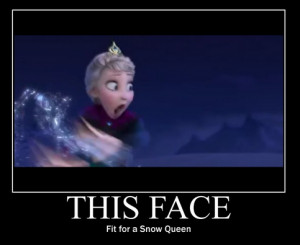 LET IT G.....WAIT! IS IT? CAN IT BE? IT'S A LITTLE BABY UNICORN!!!!