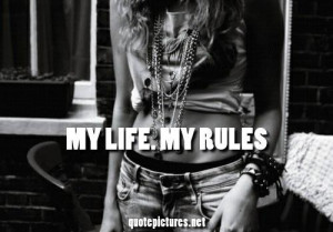 My life my rules shoe