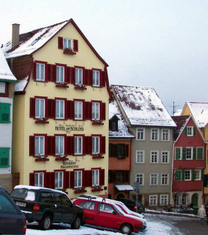 ... year-old hotel on a snow-slippery, steep hill in Tübingen was great