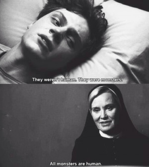 american horror story Evan Peters quote Black and White AHS white God ...