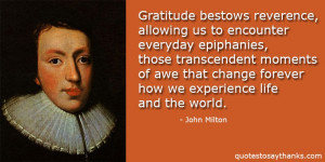 159 Gratitude Quote – Gratitude Bestows Reverence