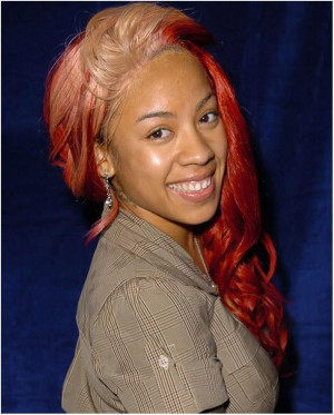 Keyshia Cole Red and Blonde Hair