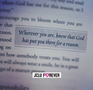 Wherever you are, know that God has put you there for a reason. #God # ...