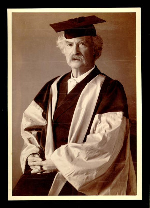 Mark Twain received an honorary D.Litt. degree from Oxford University ...