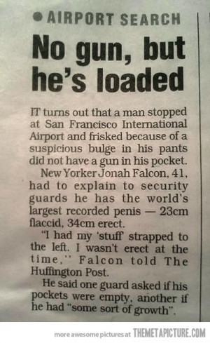 Funny photos funny newspaper article airport security