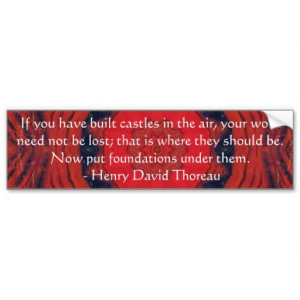 Henry David Thoreau Friendship Quote Car Bumper Sticker
