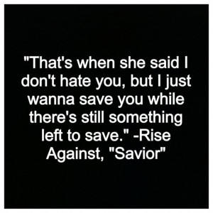 Savior by Rise Against