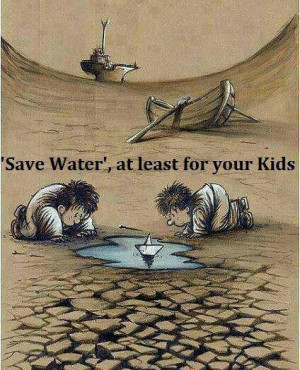 Save water illustration