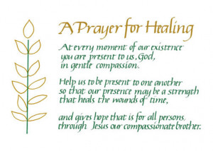 Prayer for Healing Note Card