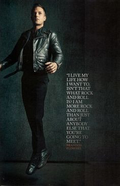 Brandon Flowers roll, brandon flowers, rock