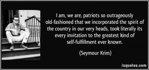 old-fashioned that we incorporated the spirit of the country ...