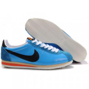 nike classic cortez mens shoes basic leather white and dark blue low