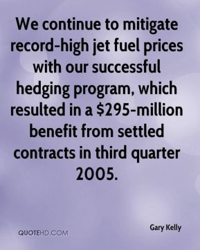 We continue to mitigate record-high jet fuel prices with our ...