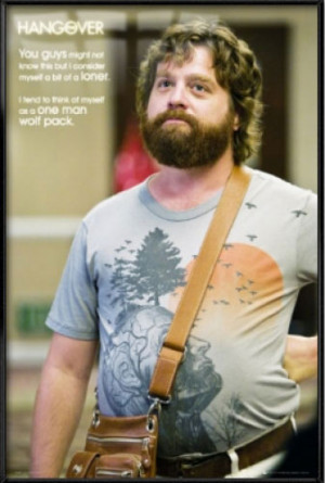 Details about THE HANGOVER - FRAMED MOVIE POSTER (LONE WOLF QUOTE)