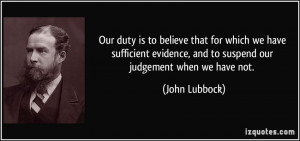 Sufficient Evidence Quotes