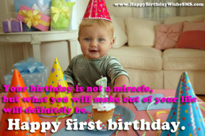 1st Birthday Wishes – Happy Birthday Quotes for Cute Baby Messages ...