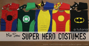 decided to make individual super hero costumes for each party guest.