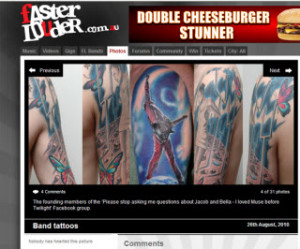 couple of the muse tattoos are famous: